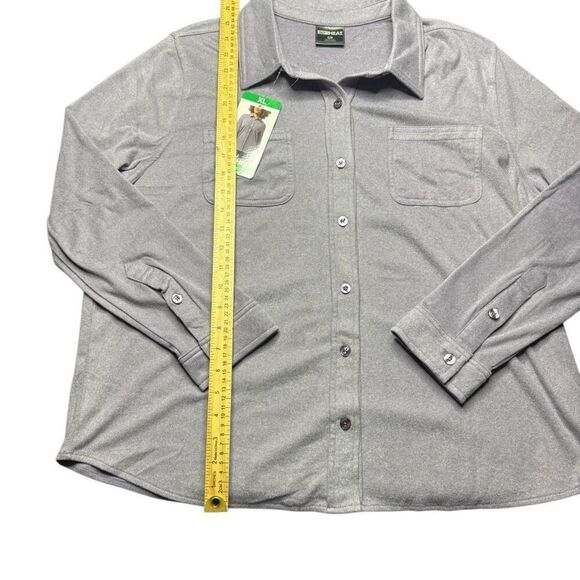 NWT 32 Degrees Soft Womens XL Button Up Shirt Lilac Purple Pockets - Picture 9 of 11